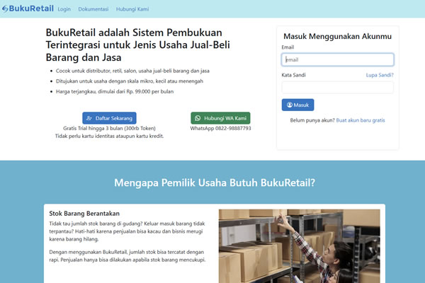 BukuRetail - Sistem akuntansi online untuk bisnis retail