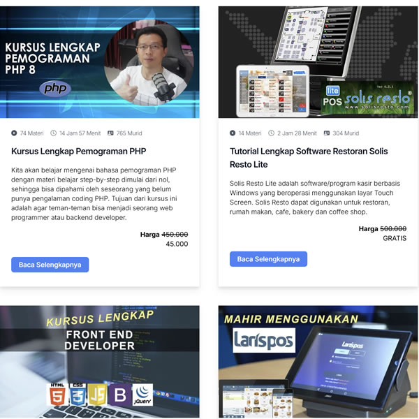 Bisa Menjual Banyak Kursus Sekaligus